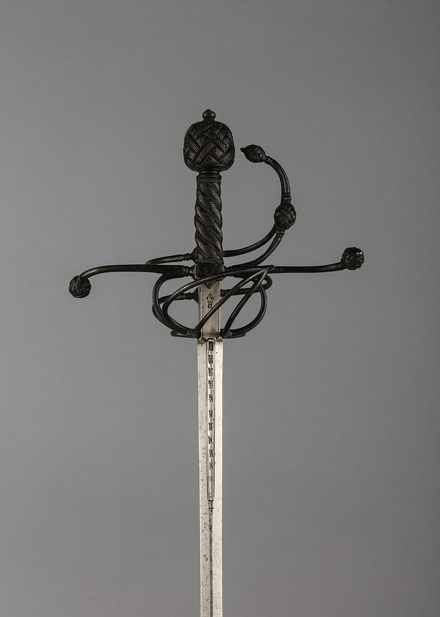 Rapier, Steel, wood, Italian