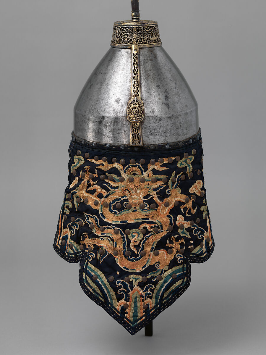 Ceremonial Armors for Man (<i>Dingjia</i>) and Horse, Steel, copper, gold, silk, leather, hair, Chinese