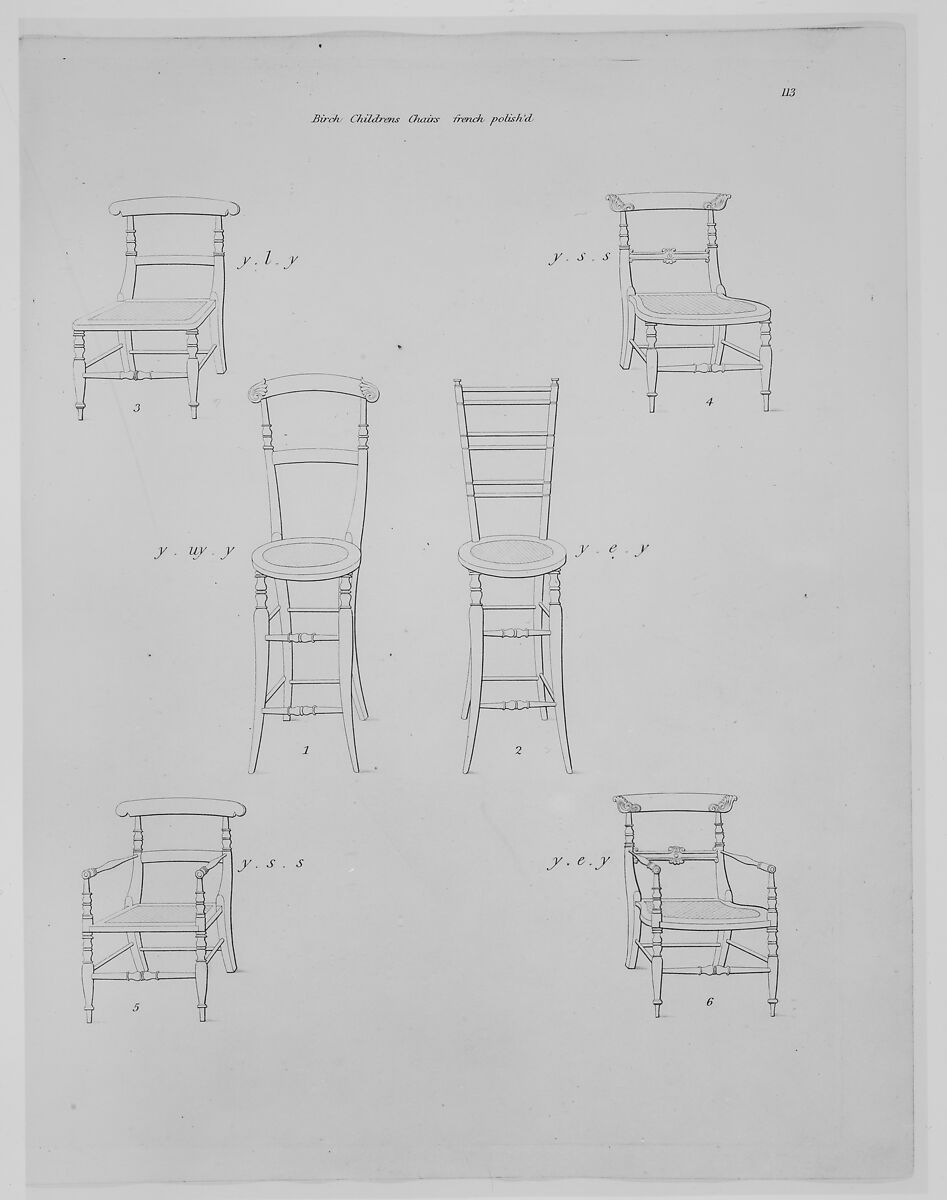 Designs of Furniture, William Smee &amp; Son (London), Illustrations: engraving, etching