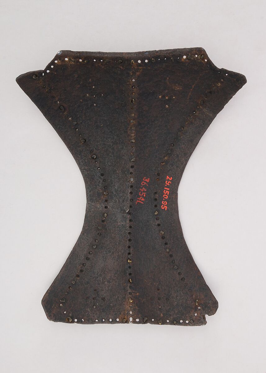Backplate from a Brigandine, Steel, copper alloy, Italian