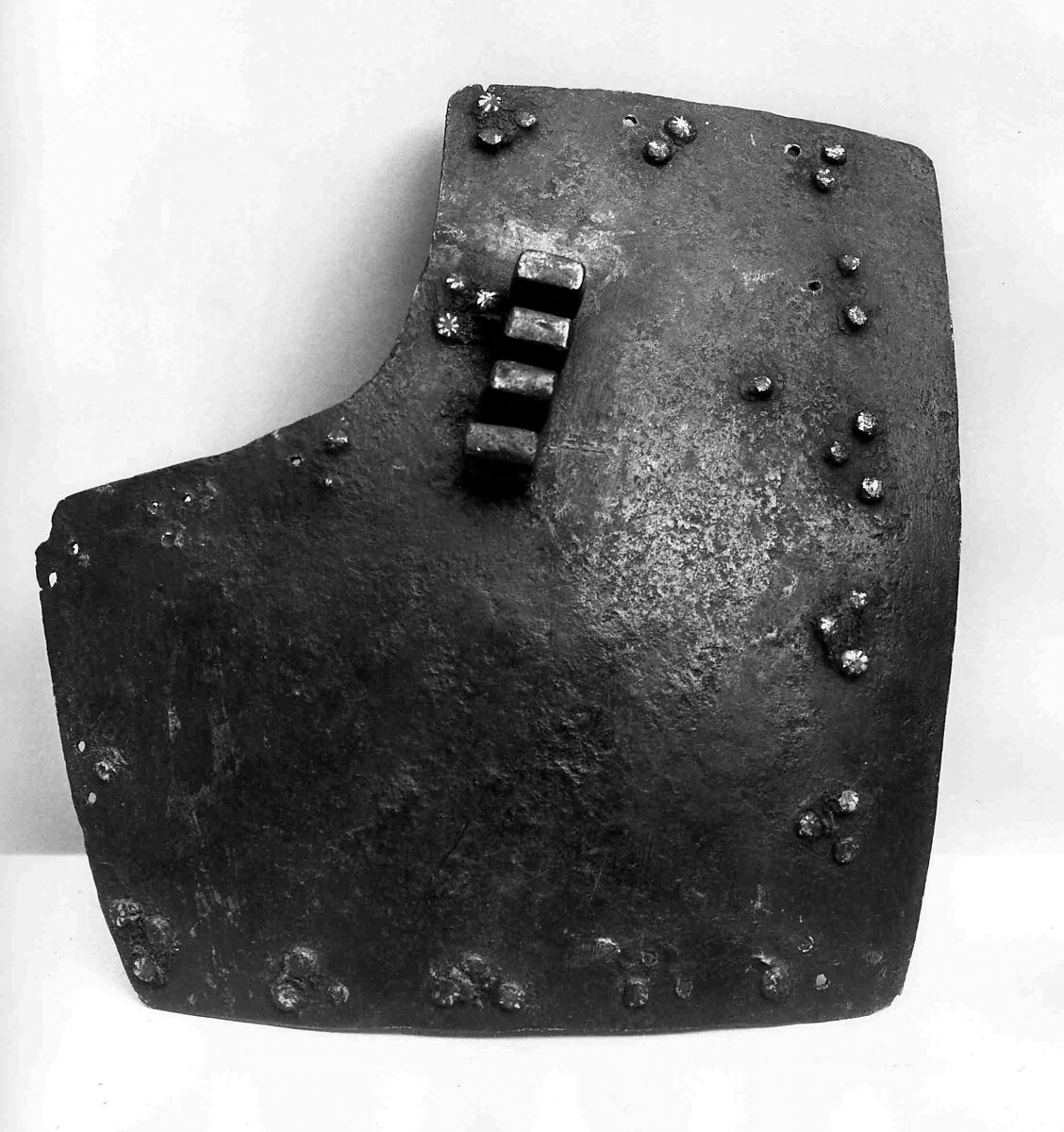 Right and Left Breastplates from a Brigandine, Steel, brass, Italian