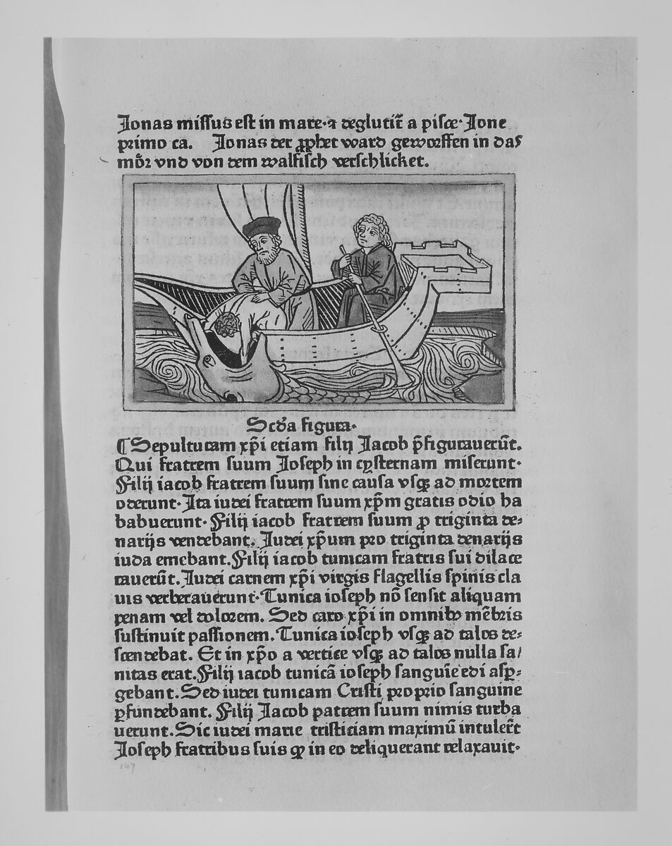 Speculum humanae salvationis cum speculo S. Mariae Virginis, Printed by Günther Zainer (died 1478) at the Monastery of SS. Ulrich & Afra, Augsburg, Woodcut 