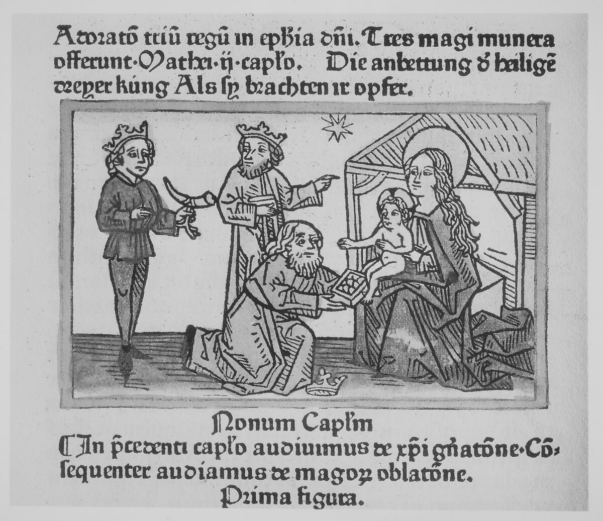 Speculum humanae salvationis cum speculo S. Mariae Virginis, Printed by Günther Zainer (died 1478) at the Monastery of SS. Ulrich & Afra, Augsburg, Woodcut