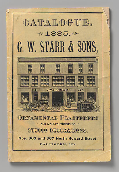 Catalogue of Ornamental Plaster and Stucco Decorations, G. W. Starr and Sons (Baltimore, Maryland), Illustrations: photomechanical process 