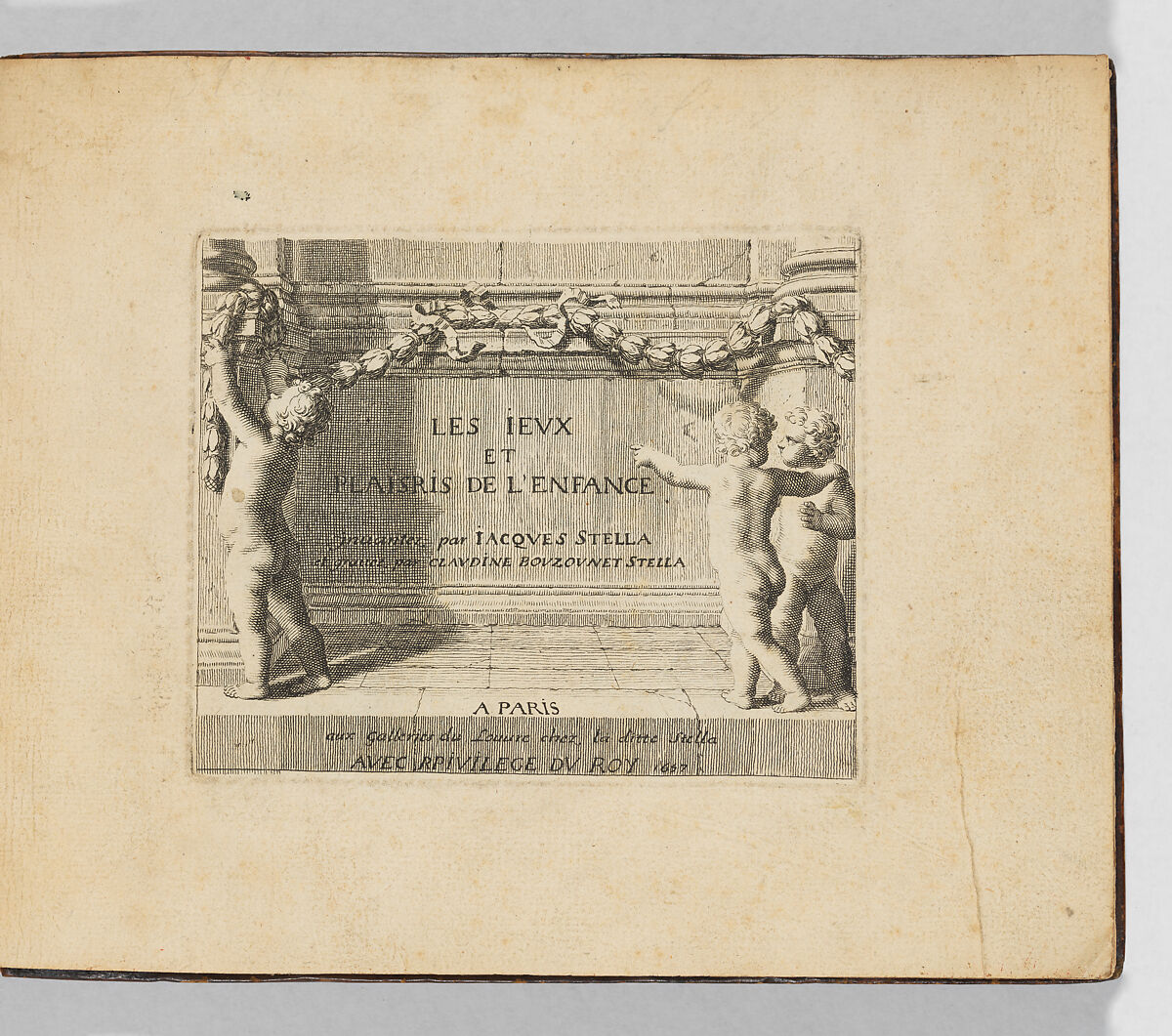 Les jeux et plaisirs de l'enfance, Designed by Jacques Stella (French, Lyons 1596–1657 Paris)
