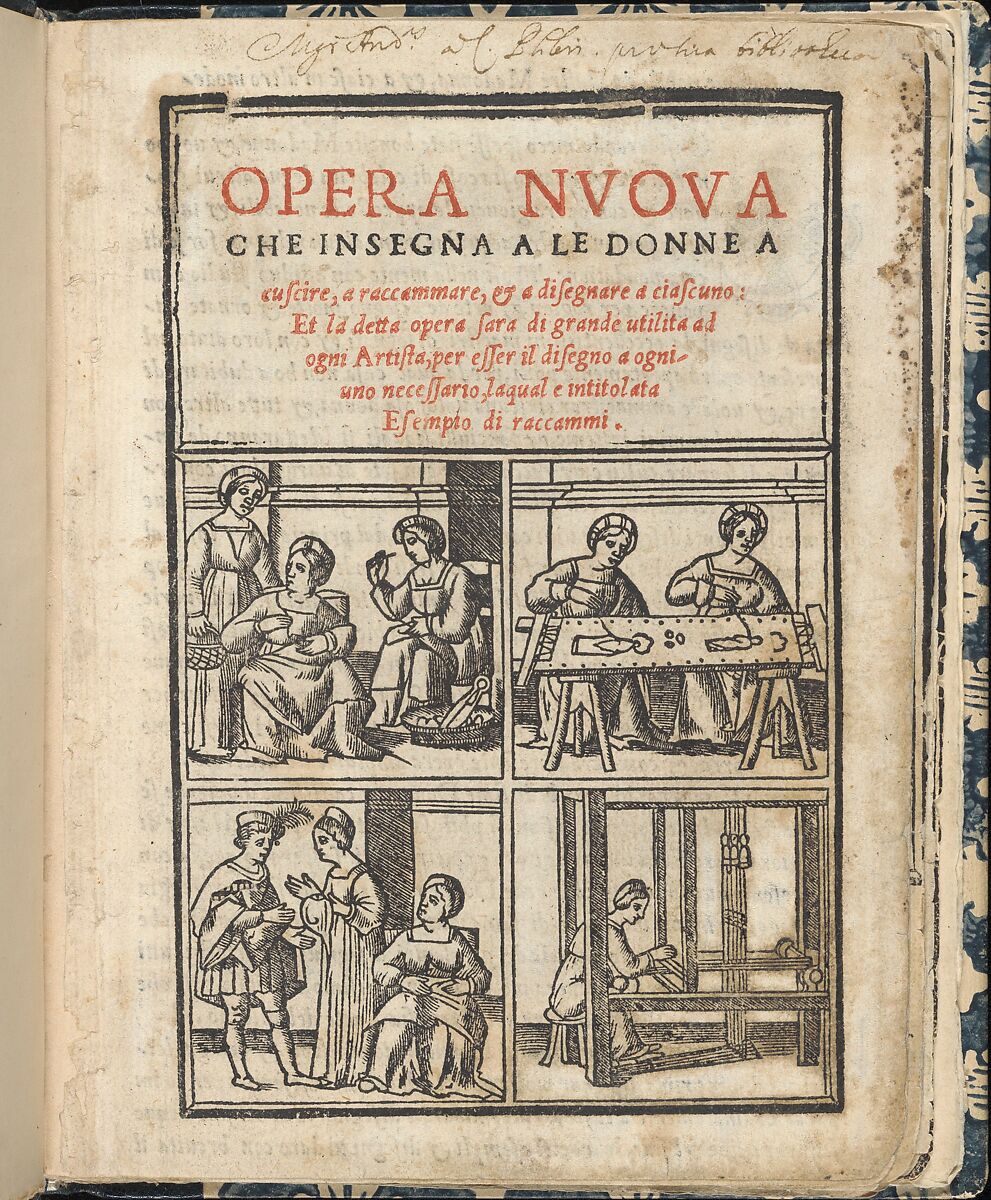 Essempio di recammi, Giovanni Antonio Tagliente (Italian, Venice ca. 1465–1528 Venice), Woodcut 