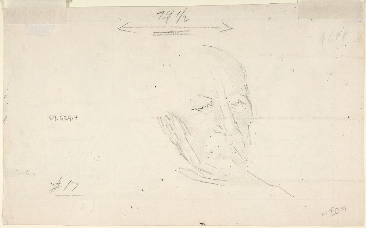 Echo of the Concours Galland (Echo du Concours Galland), O. Deleiderrier (Swiss (?), 19th century), Pen and black ink, blue wax crayon, and graphite