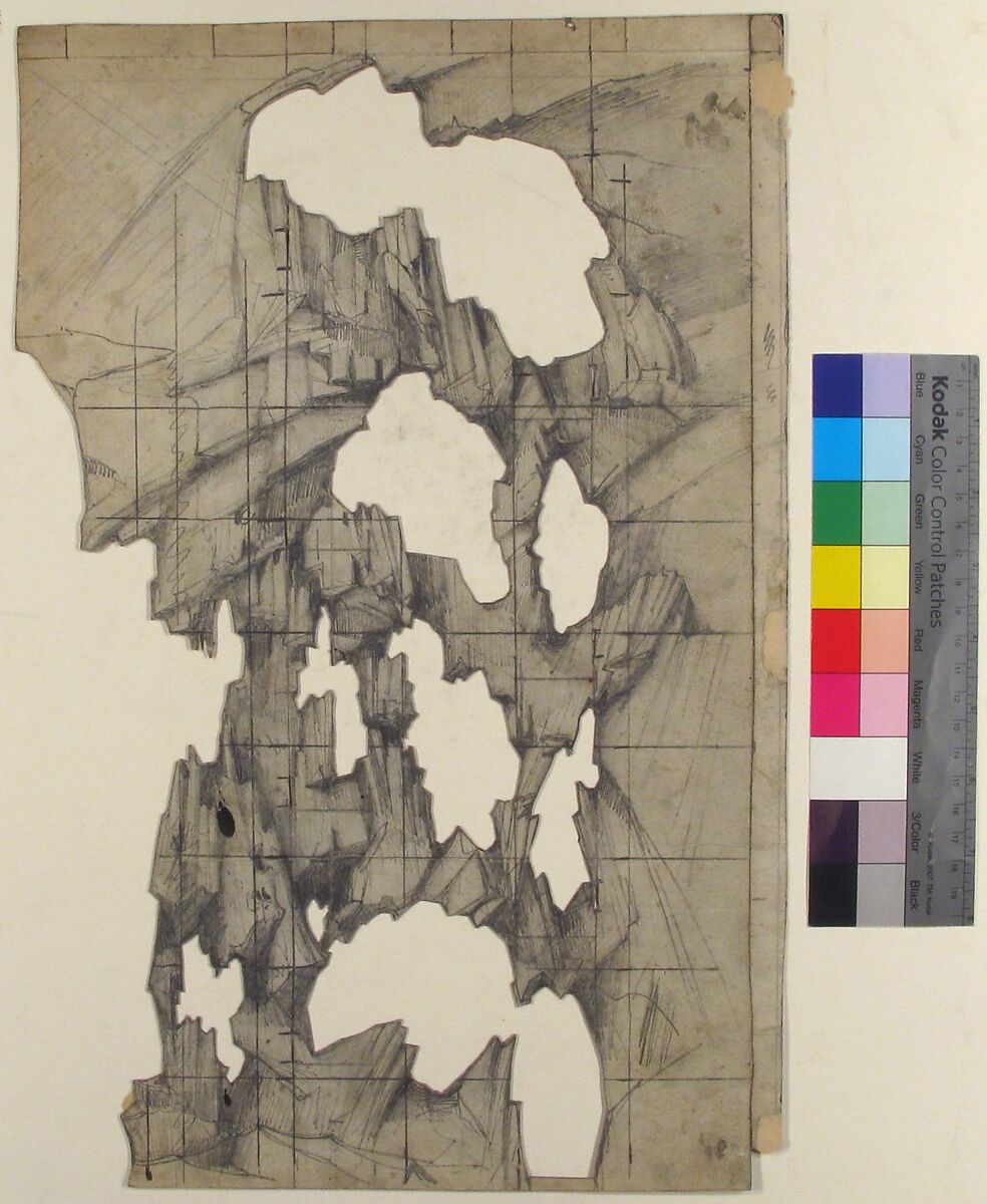 Design for a Stage Set at the Opéra, Paris, Eugène Cicéri (French, Paris 1813–1890 Fontainebleau), Graphite
