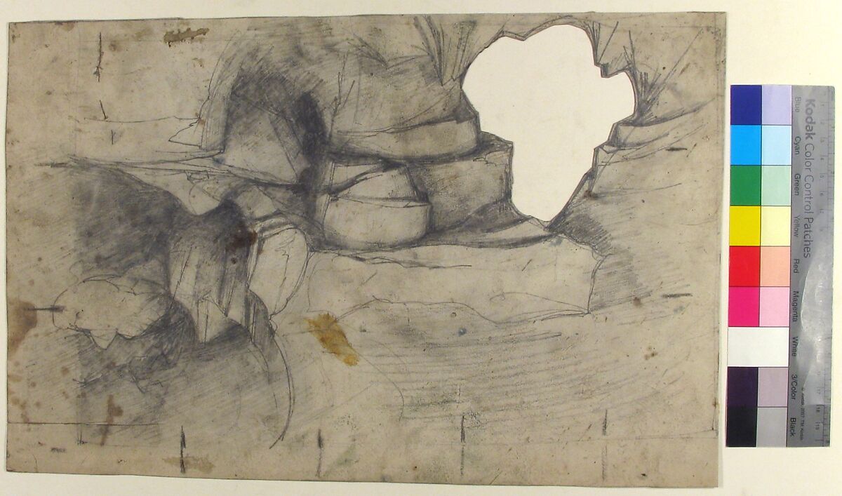 Design for a Stage Set at the Opéra, Paris, Eugène Cicéri (French, Paris 1813–1890 Fontainebleau), Graphite