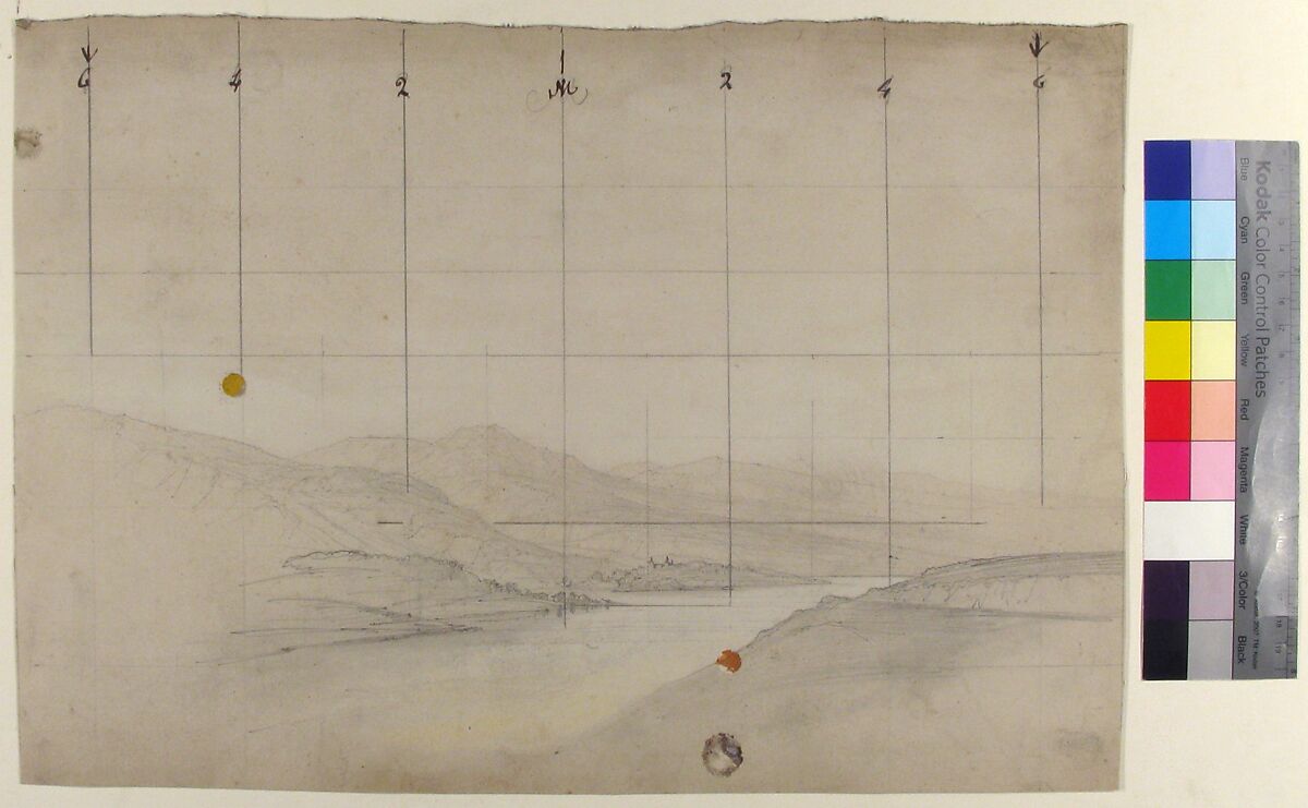 Design for a Stage Set at the Opéra, Paris, Eugène Cicéri (French, Paris 1813–1890 Fontainebleau), Graphite