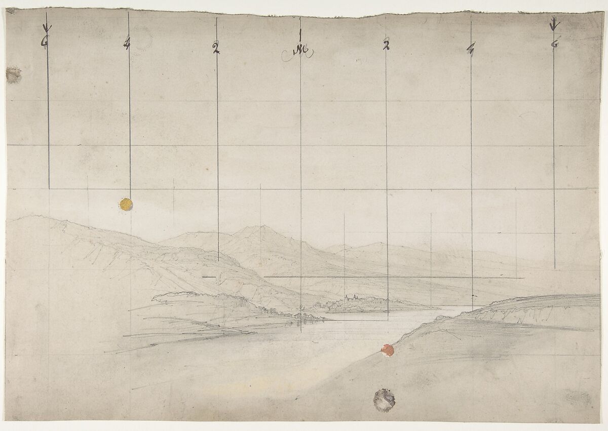 Design for a Stage Set at the Opéra, Paris, Eugène Cicéri (French, Paris 1813–1890 Fontainebleau), Graphite 