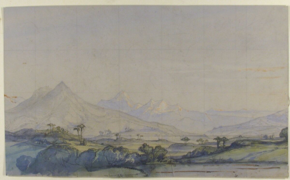 Design for a Stage Set at the Opéra, Paris, Eugène Cicéri (French, Paris 1813–1890 Fontainebleau), Watercolor over graphite