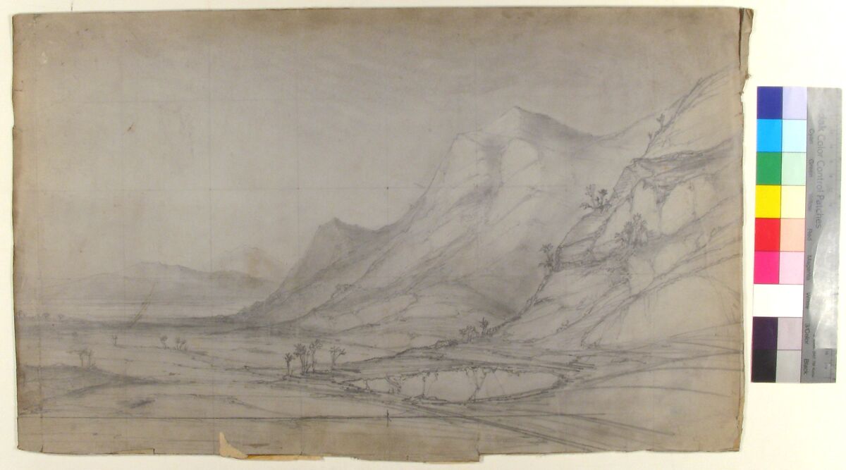 Design for a Stage Set at the Opéra, Paris, Eugène Cicéri (French, Paris 1813–1890 Fontainebleau), Graphite