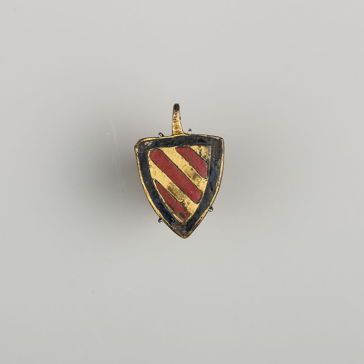 Seven Pendants for Horse Trappings, Copper alloy, enamel, gold, Spanish; 04.3.326: Portuguese