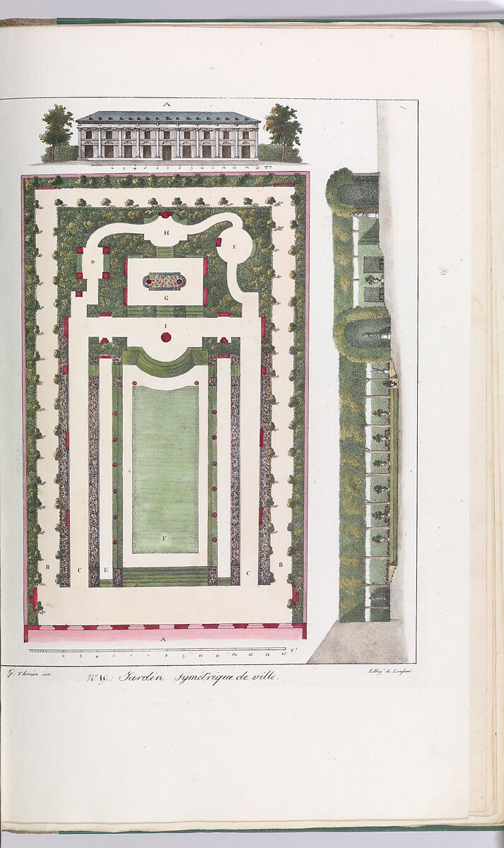 Plans Raisonnés de Toutes les Espèces de Jardins, Designed by Gabriel Thouin (French, 1747–1829), plates: lithographs, hand-colored