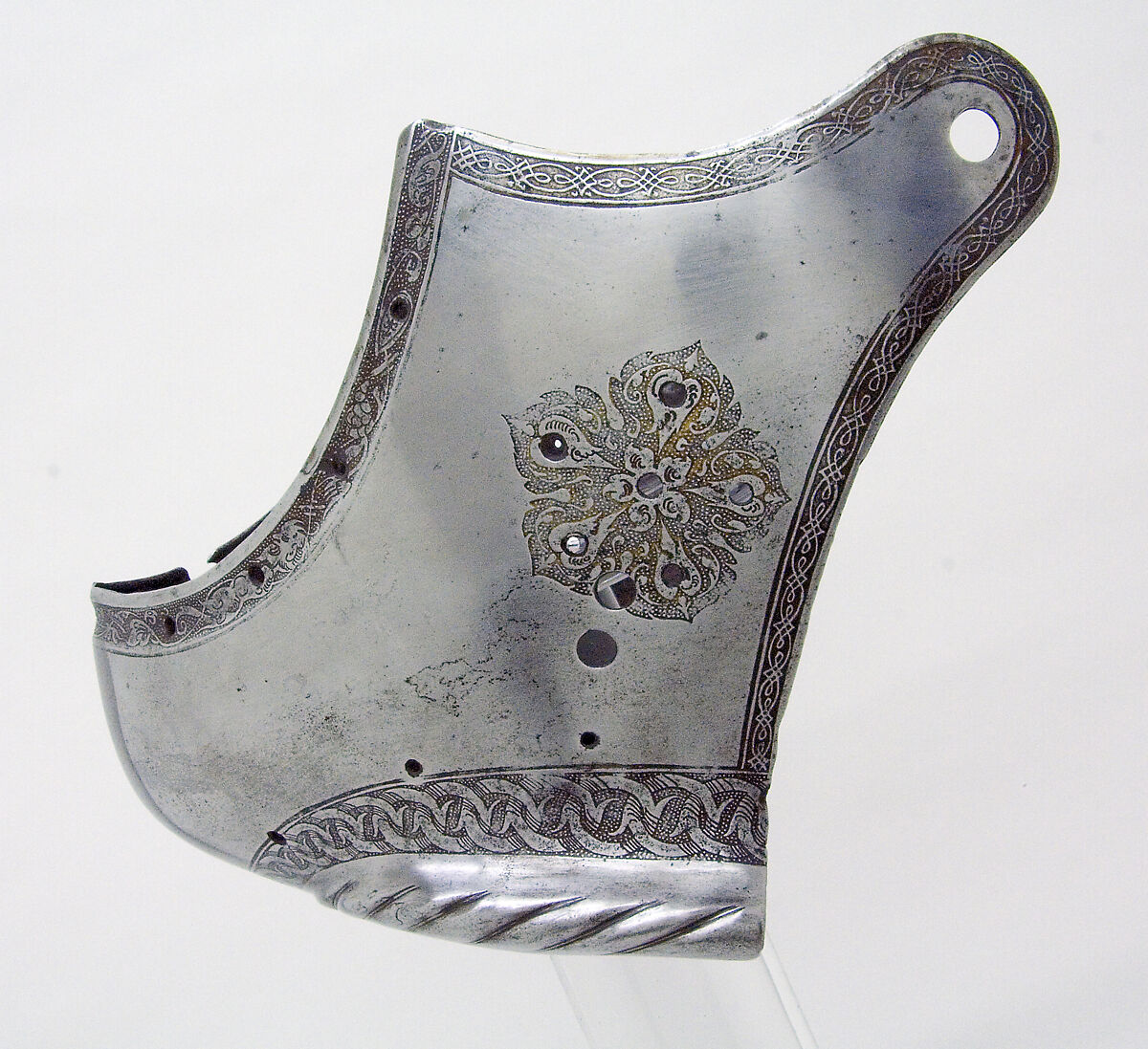 Armet, Attributed to Kolman Helmschmid (German, Augsburg 1471–1532), Steel, gold, German, Augsburg