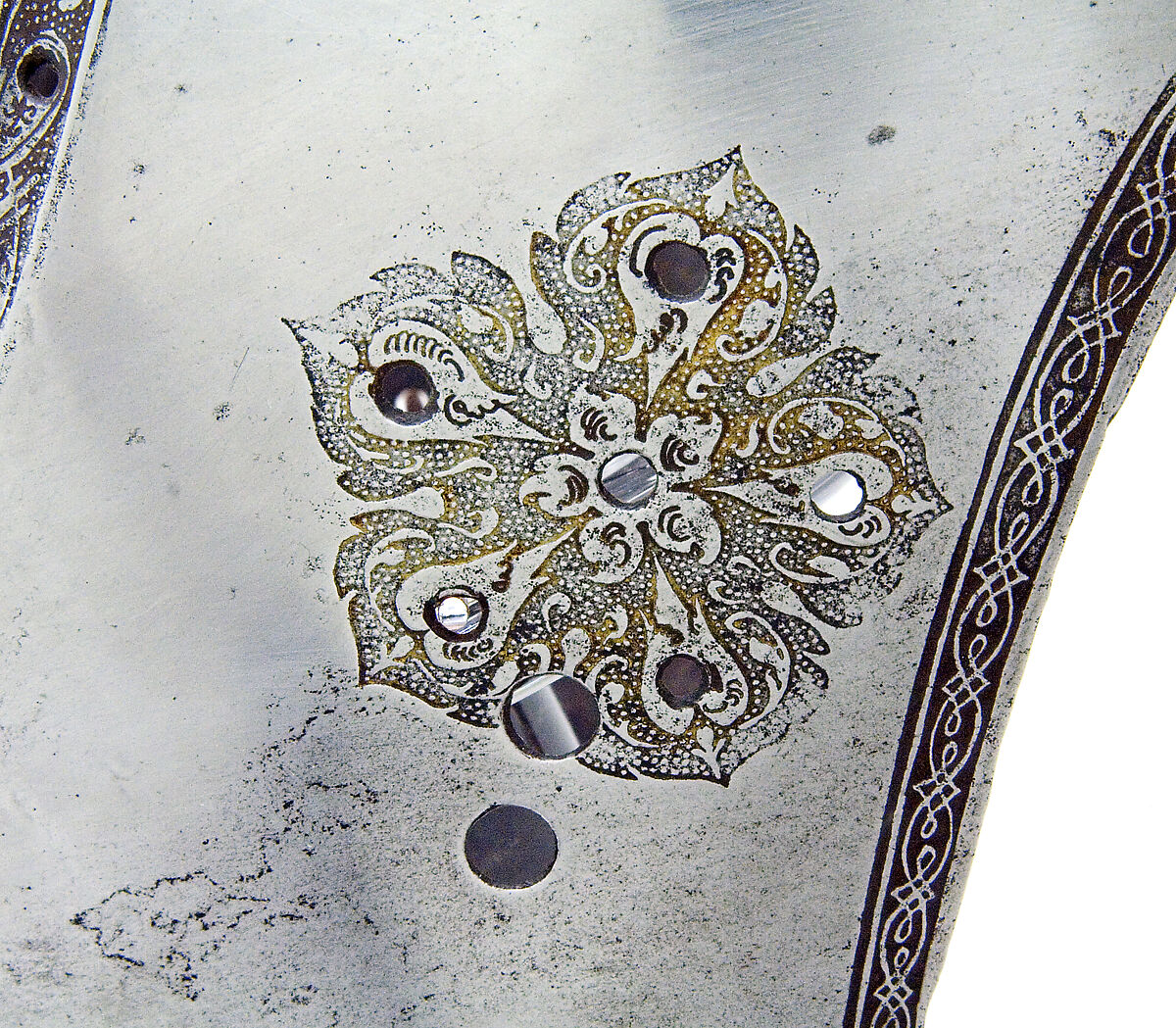 Armet, Attributed to Kolman Helmschmid (German, Augsburg 1471–1532), Steel, gold, German, Augsburg