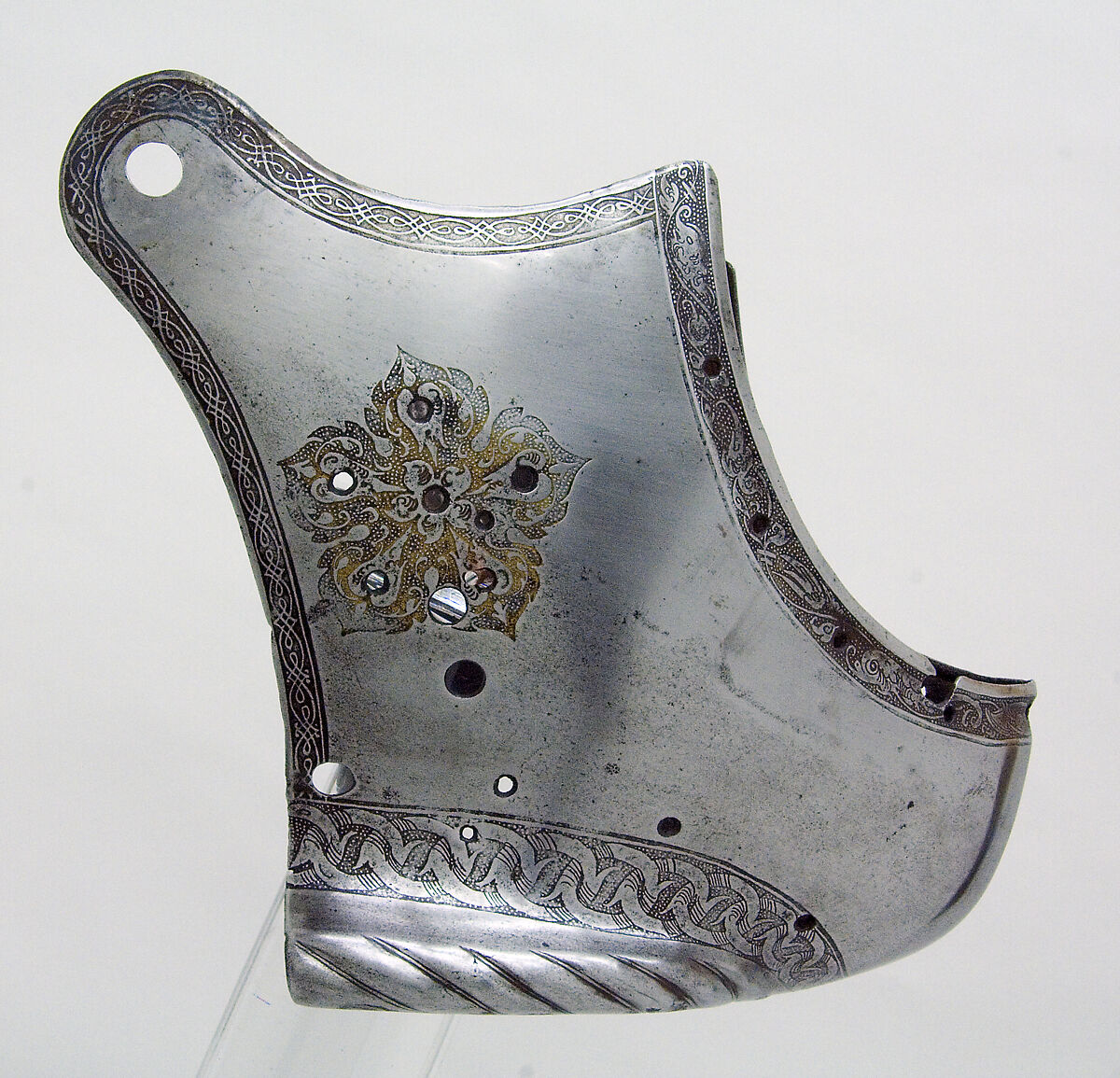 Armet, Attributed to Kolman Helmschmid (German, Augsburg 1471–1532), Steel, gold, German, Augsburg