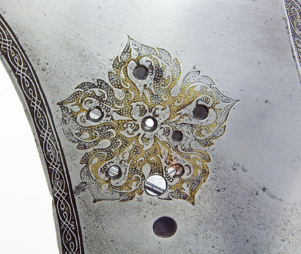 Armet, Attributed to Kolman Helmschmid (German, Augsburg 1471–1532), Steel, gold, German, Augsburg