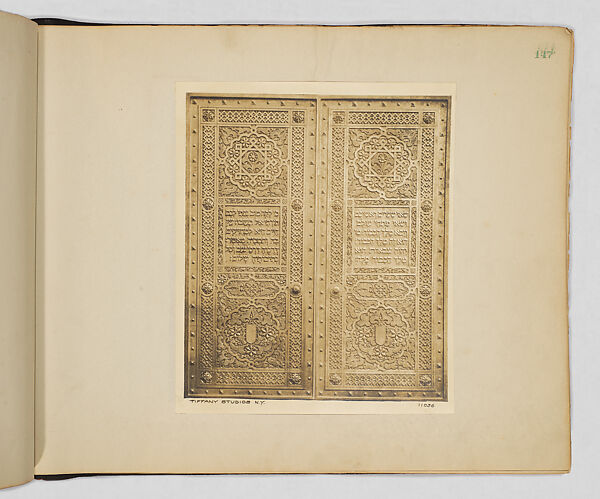 "Bronze Works" album of photographs, Tiffany Studios (1902–32)  , New York, Photography