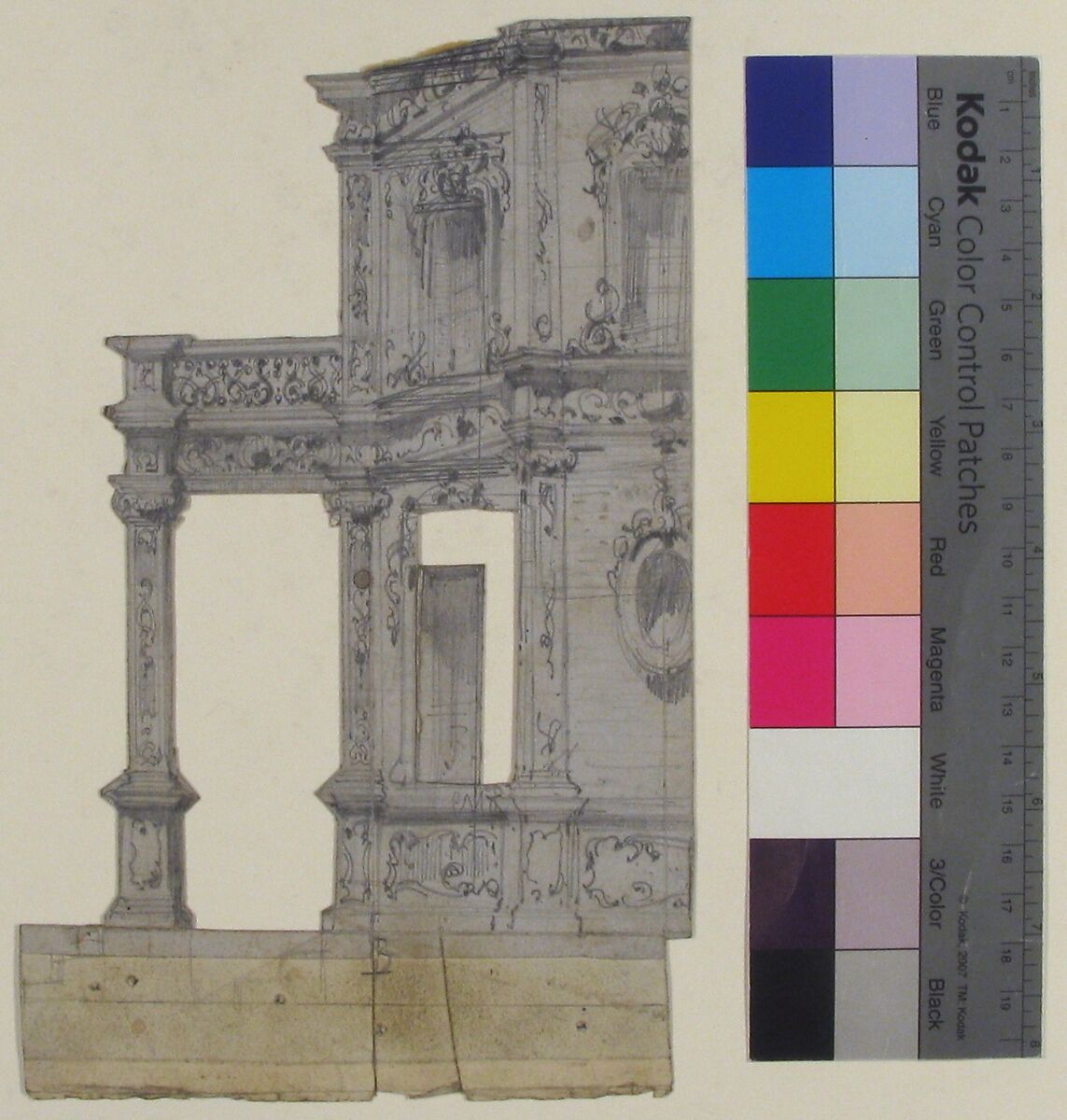 Design for a Stage Set at the Opéra, Paris, Eugène Cicéri (French, Paris 1813–1890 Fontainebleau), Graphite