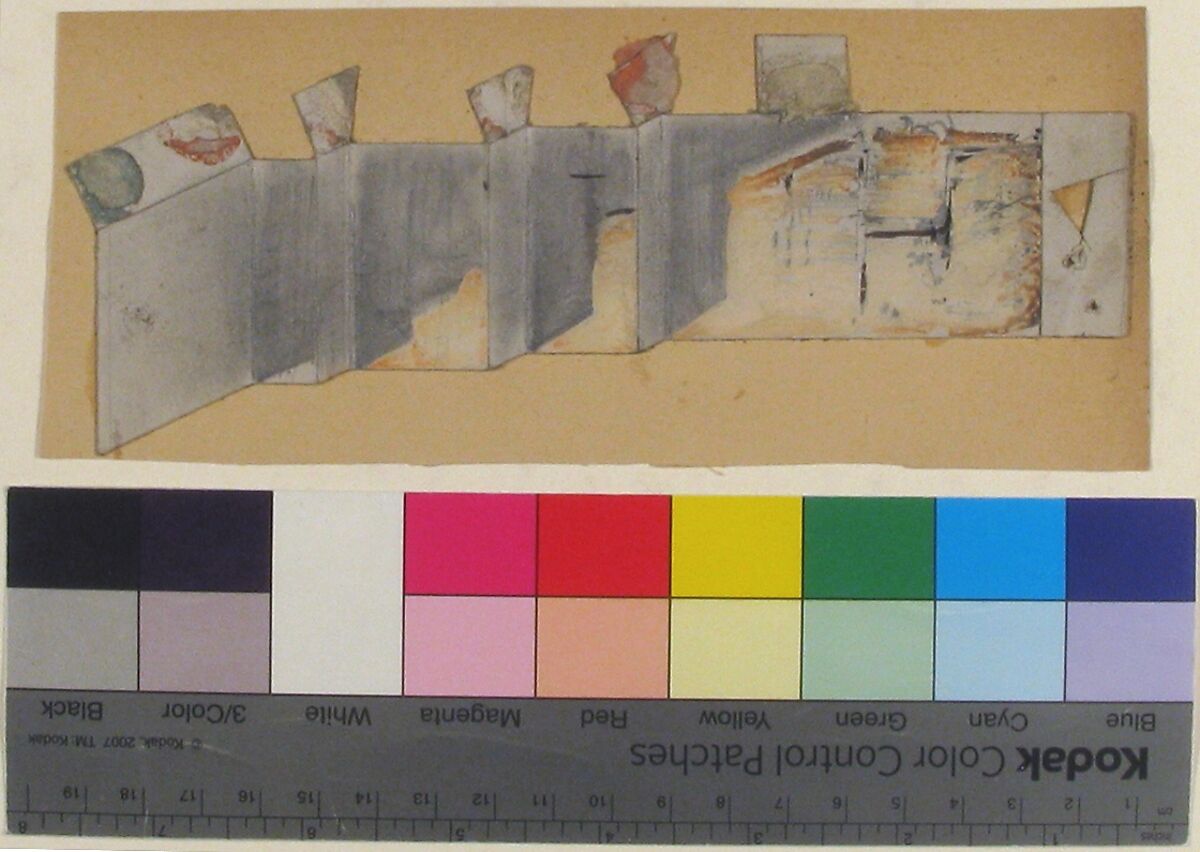 Design for a Stage Set at the Opéra, Paris, Eugène Cicéri (French, Paris 1813–1890 Fontainebleau), Graphite and gouache
