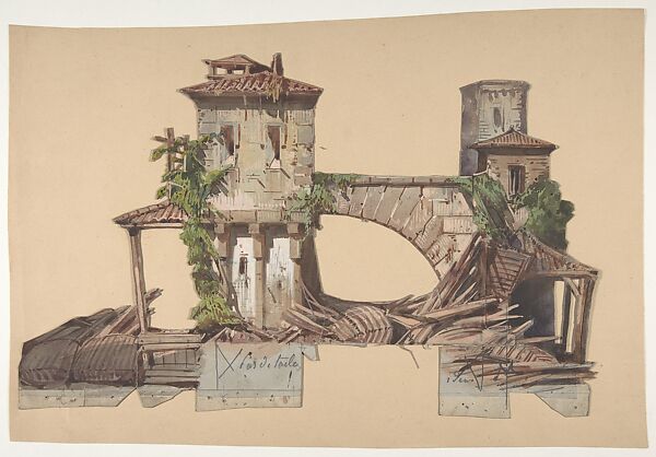 Design for a Stage Set at the Opéra, Paris