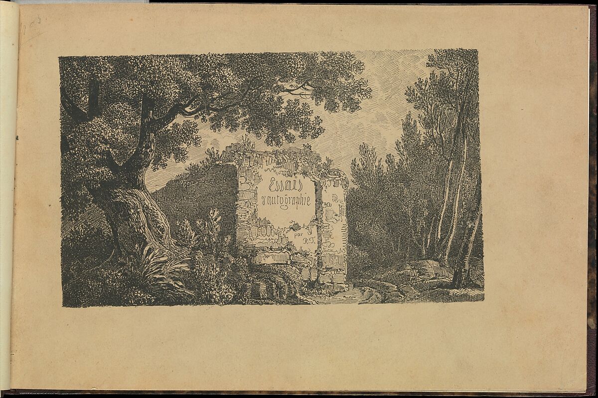 Essais d'autographie/ Essai de physiognomie, Written by Rodolphe Töpffer (Swiss, 1799–1846), Lithograph