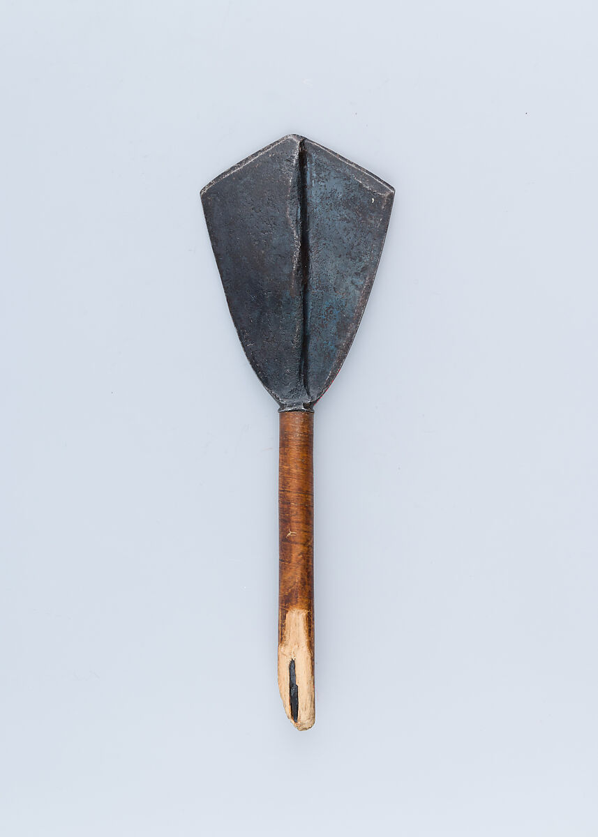 Arrowhead, Iron, reed, sinew, probably Tibetan or Chinese 