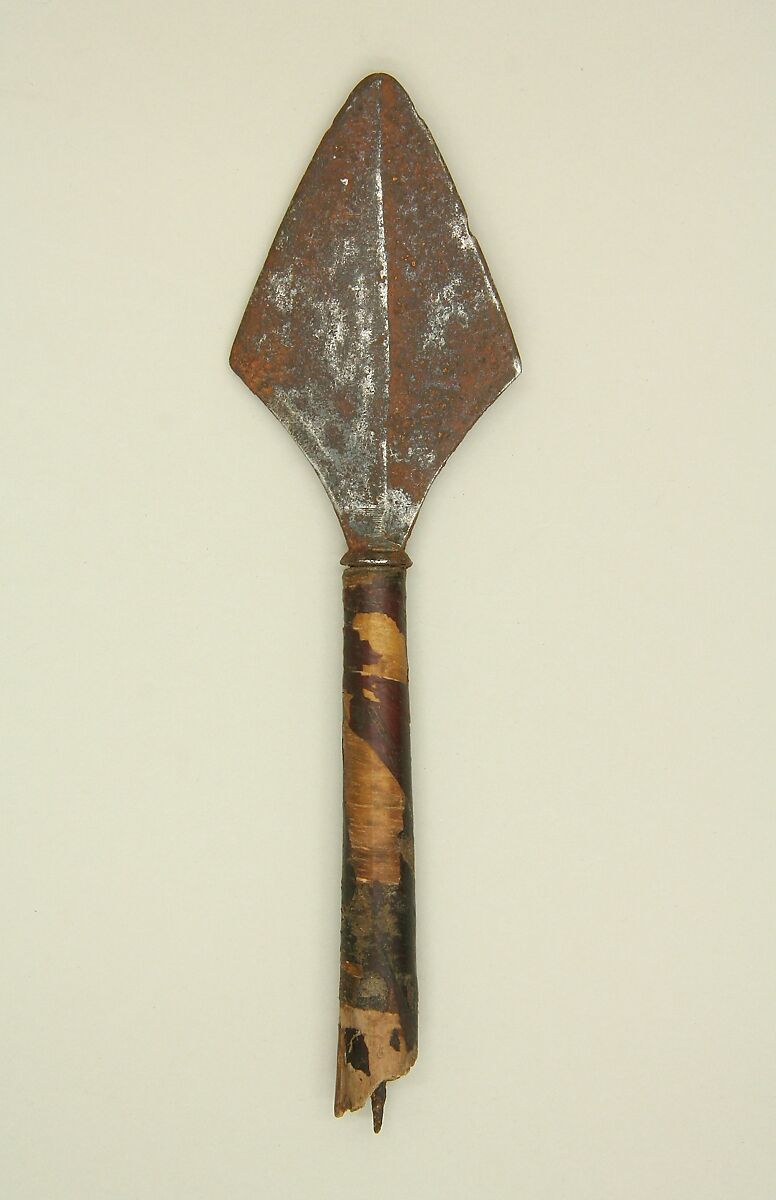 Arrowhead, Iron, reed, sinew, bark, probably Tibetan or Chinese