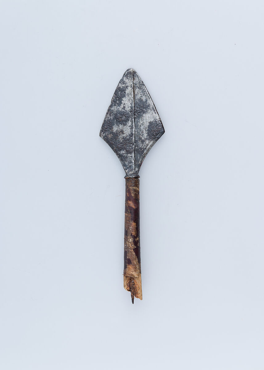 Arrowhead, Iron, reed, sinew, bark, probably Tibetan or Chinese 