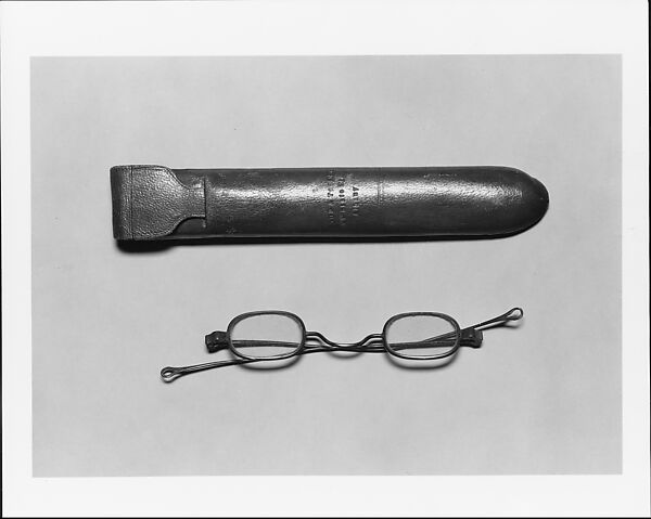 Eyeglass Case, Hood and Tobey, Leather, American
