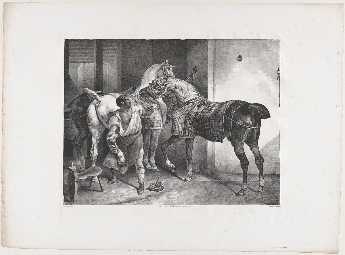 The English Blacksmith, Théodore Gericault (French, Rouen 1791–1824 Paris), Lithograph 