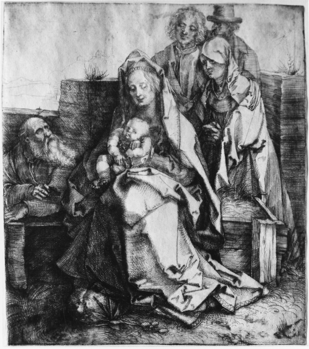 The Holy Family, Albrecht Dürer (German, Nuremberg 1471–1528 Nuremberg), Drypoint