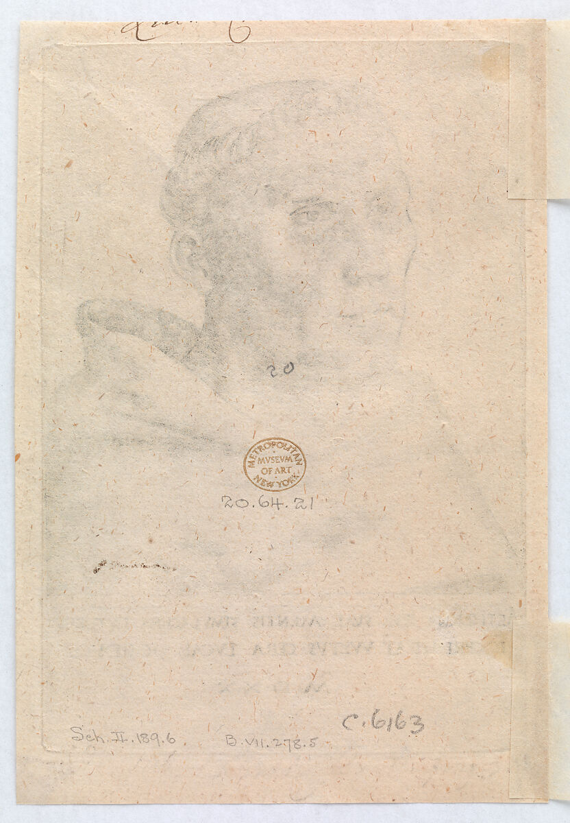 Martin Luther as an Augustinian Monk, Lucas Cranach the Elder (German, Kronach 1472–1553 Weimar), Engraving