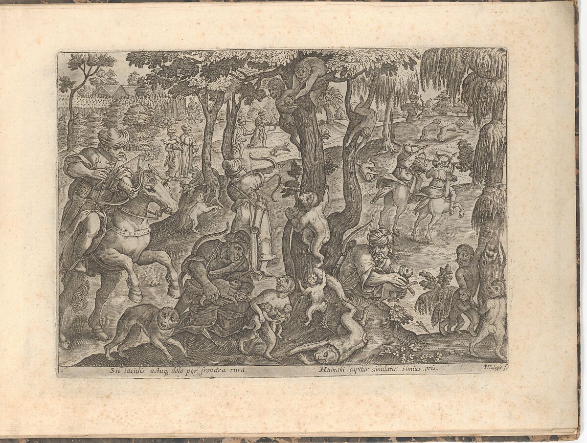 Eleven bound prints of hunts, Francesco Valesio (Italian, active Venice, 1598–1624) (Valegio)