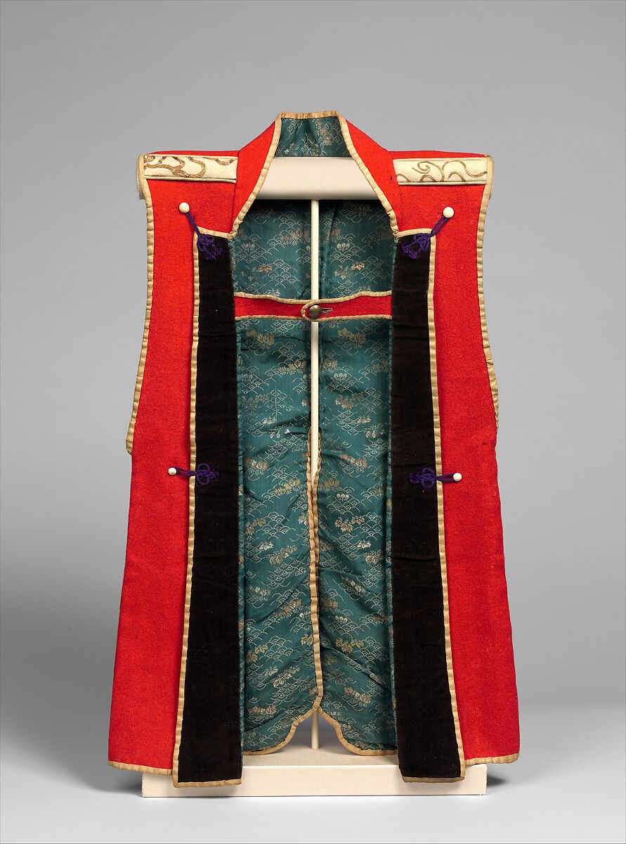 Surcoat (<i>Jinbaori</i>) for a Boy, Wool, silk brocade, metallic yarn, wool, Japanese 