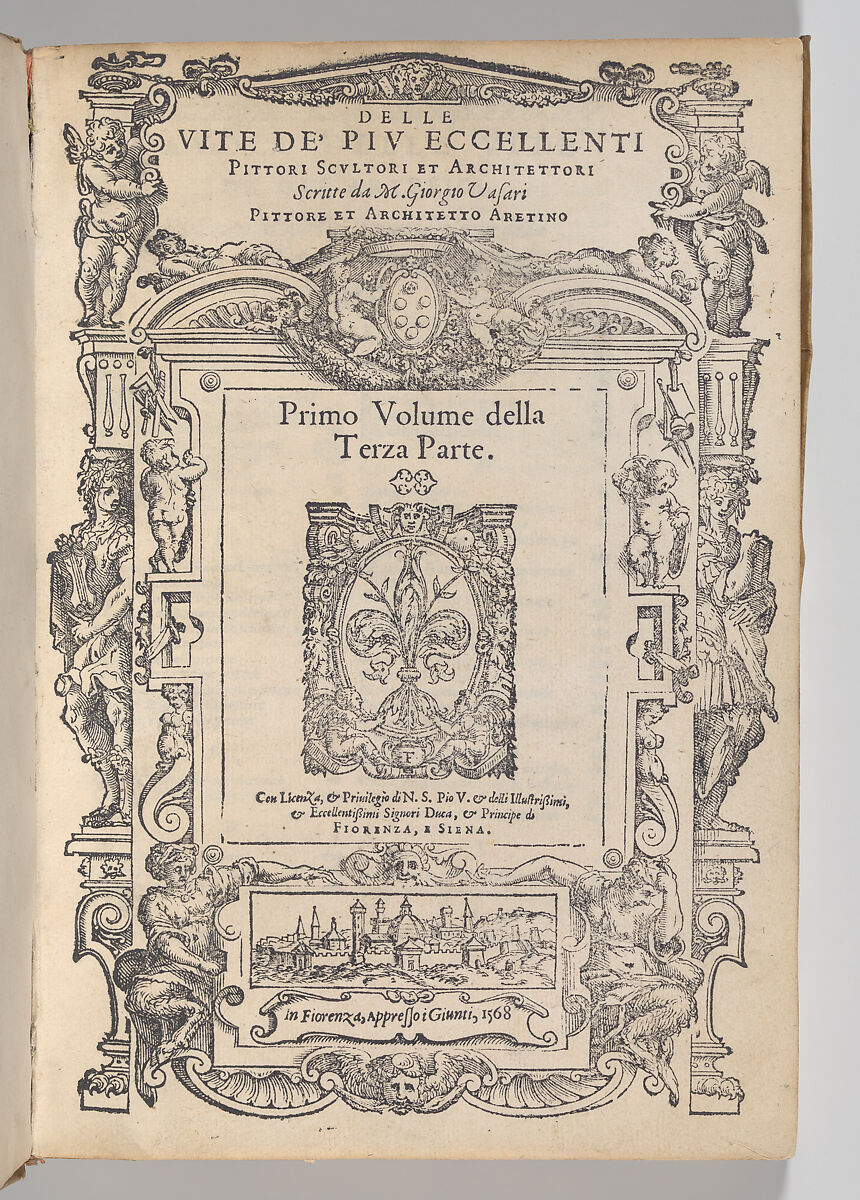 Le Vite de' Piv Eccellenti Pittori Scultori et Architettori..., Giorgio Vasari  Italian, Woodcut illlustrations