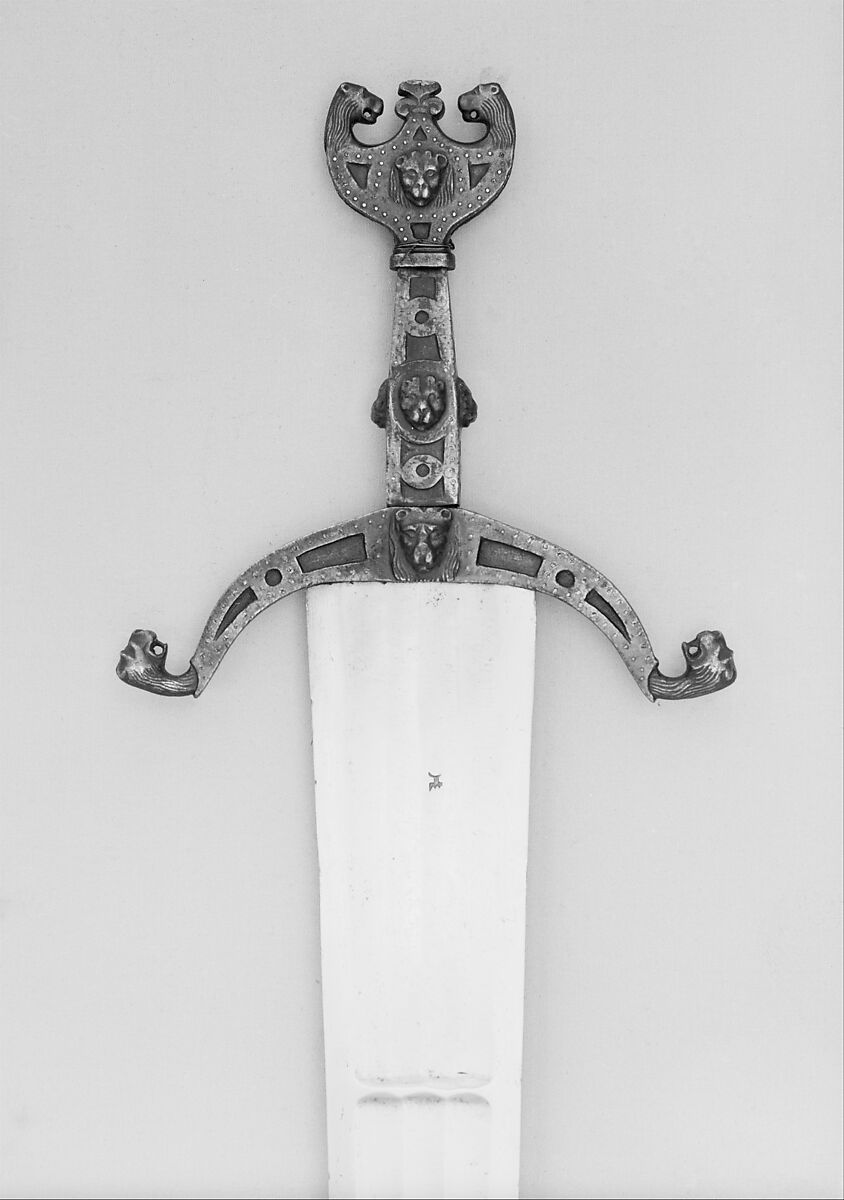 Cinquedea, Steel, silver, iron, Italian, Emilia