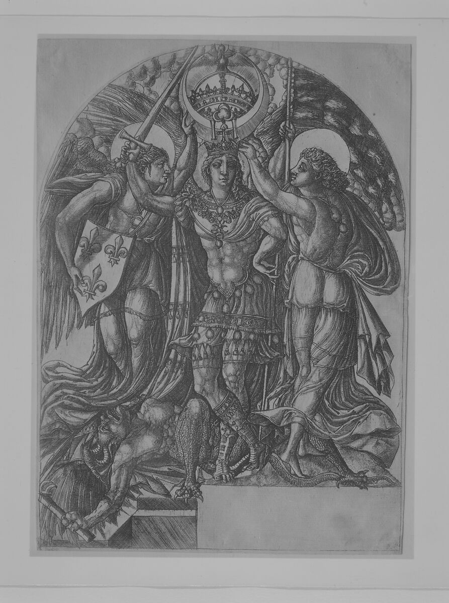 Henri II, King of France, Between France and Fame, Jean Duvet (French, ca. 1485–after 1561), Engraving