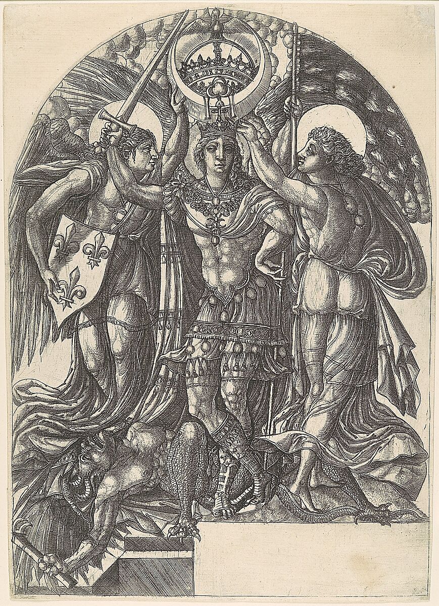 Henri II, King of France, Between France and Fame, Jean Duvet (French, ca. 1485–after 1561), Engraving