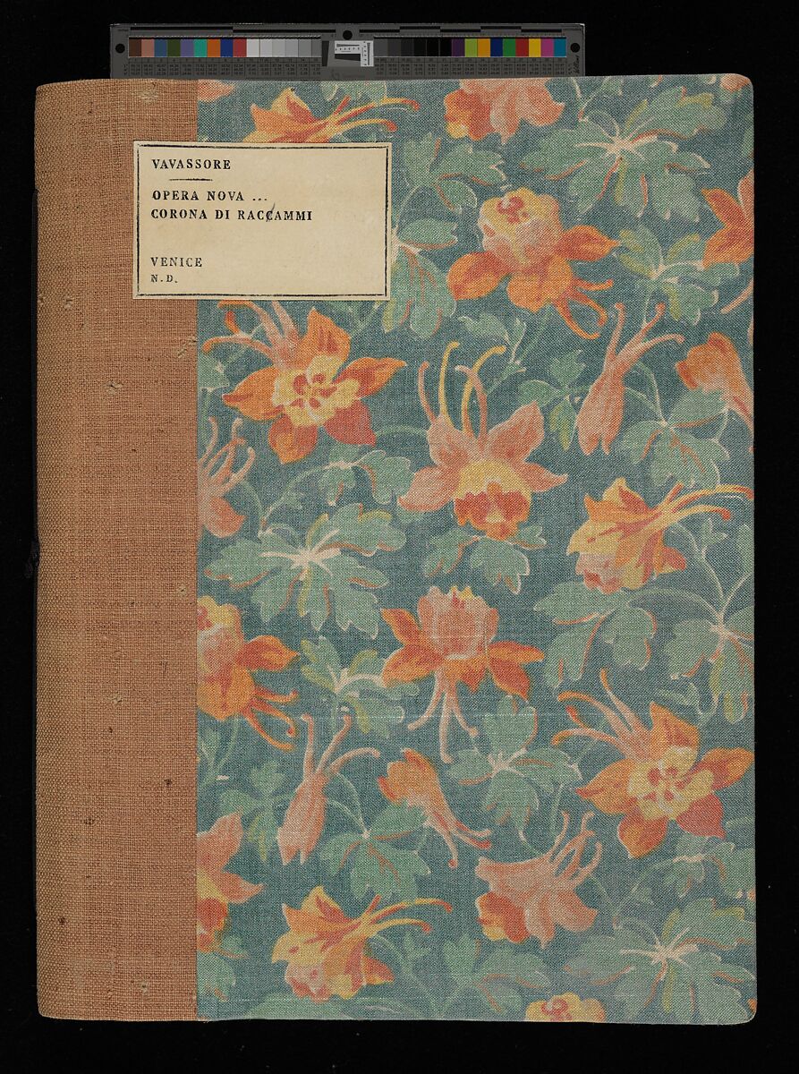 Opera Nova Universali intitulata Corona di racammi, Giovanni Andrea Vavassore (Italian, active Venice 1530–1573)  , Venice, Woodcut