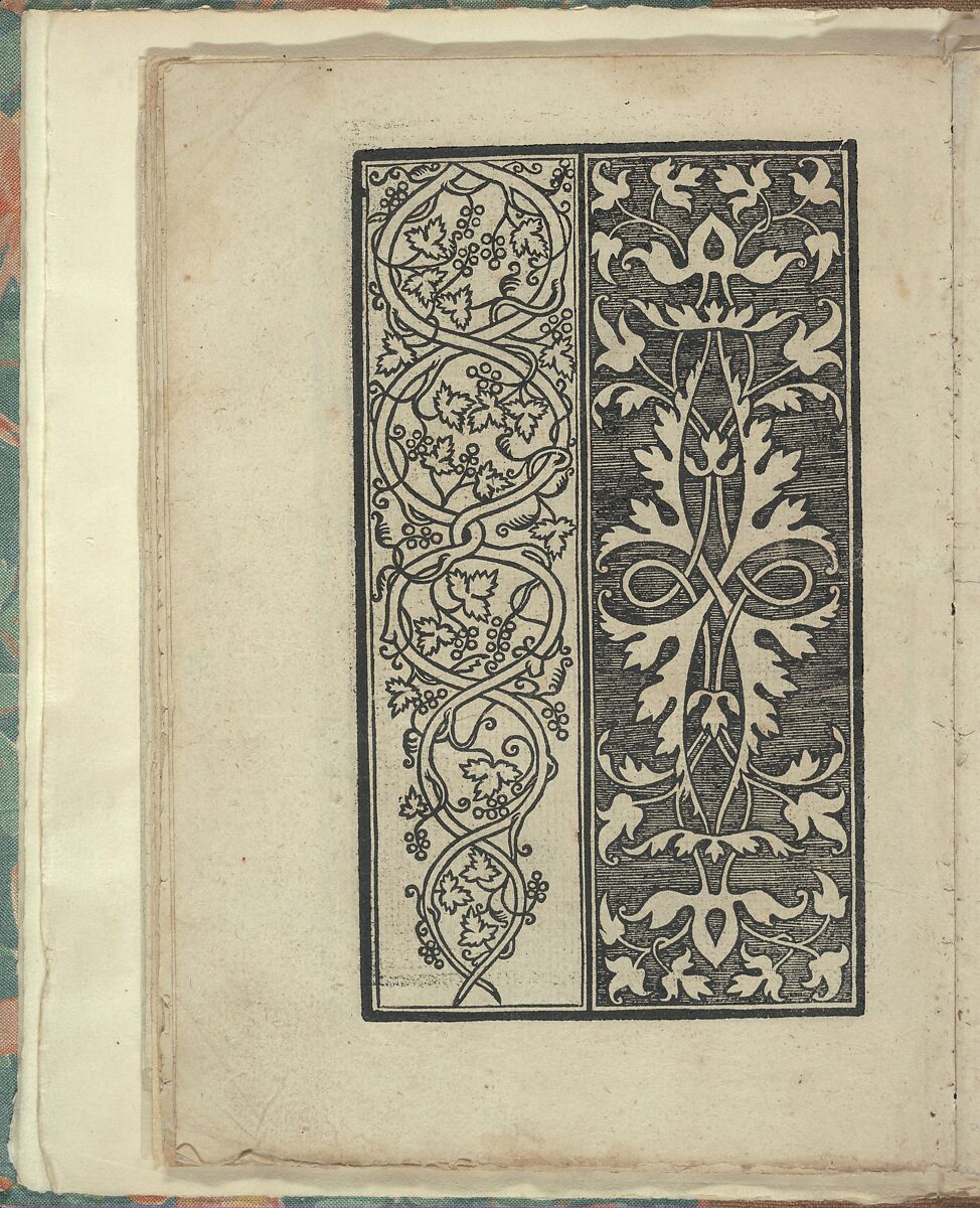 Opera Nova Universali intitulata Corona di racammi, Giovanni Andrea Vavassore (Italian, active Venice 1530–1573)  , Venice, Woodcut