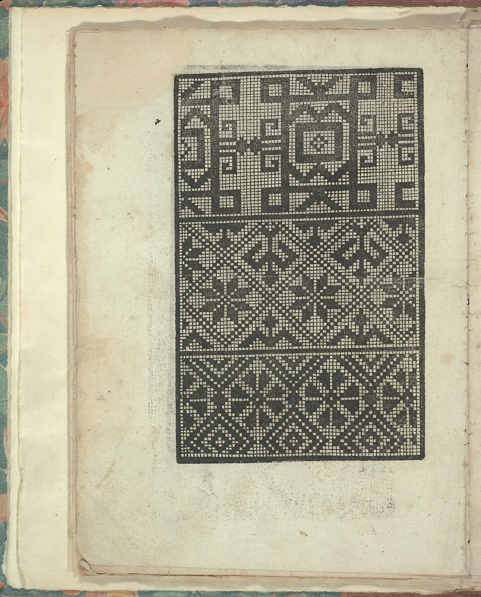 Opera Nova Universali intitulata Corona di racammi, Giovanni Andrea Vavassore (Italian, active Venice 1530–1573)  , Venice, Woodcut