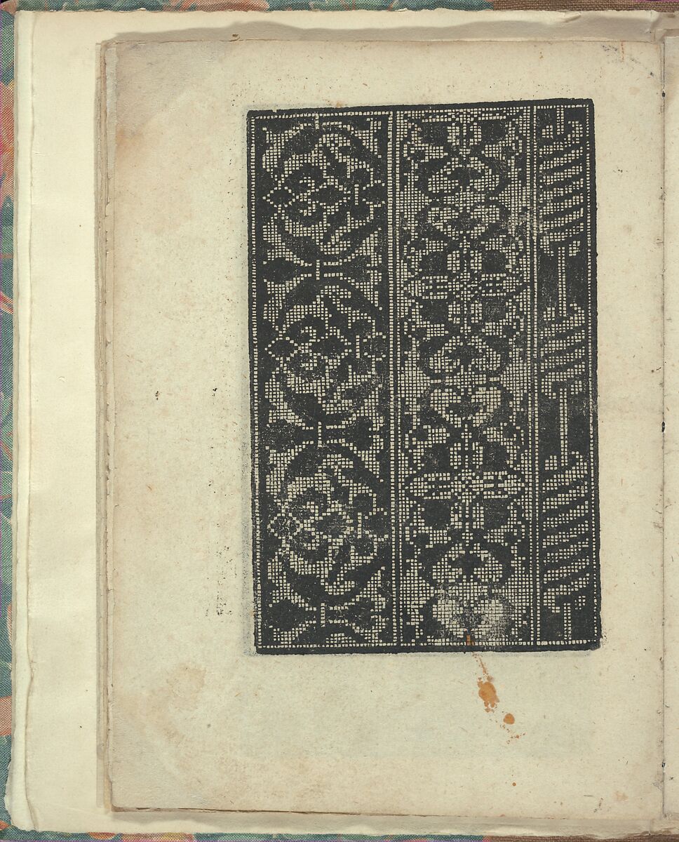 Opera Nova Universali intitulata Corona di racammi, Giovanni Andrea Vavassore (Italian, active Venice 1530–1573)  , Venice, Woodcut