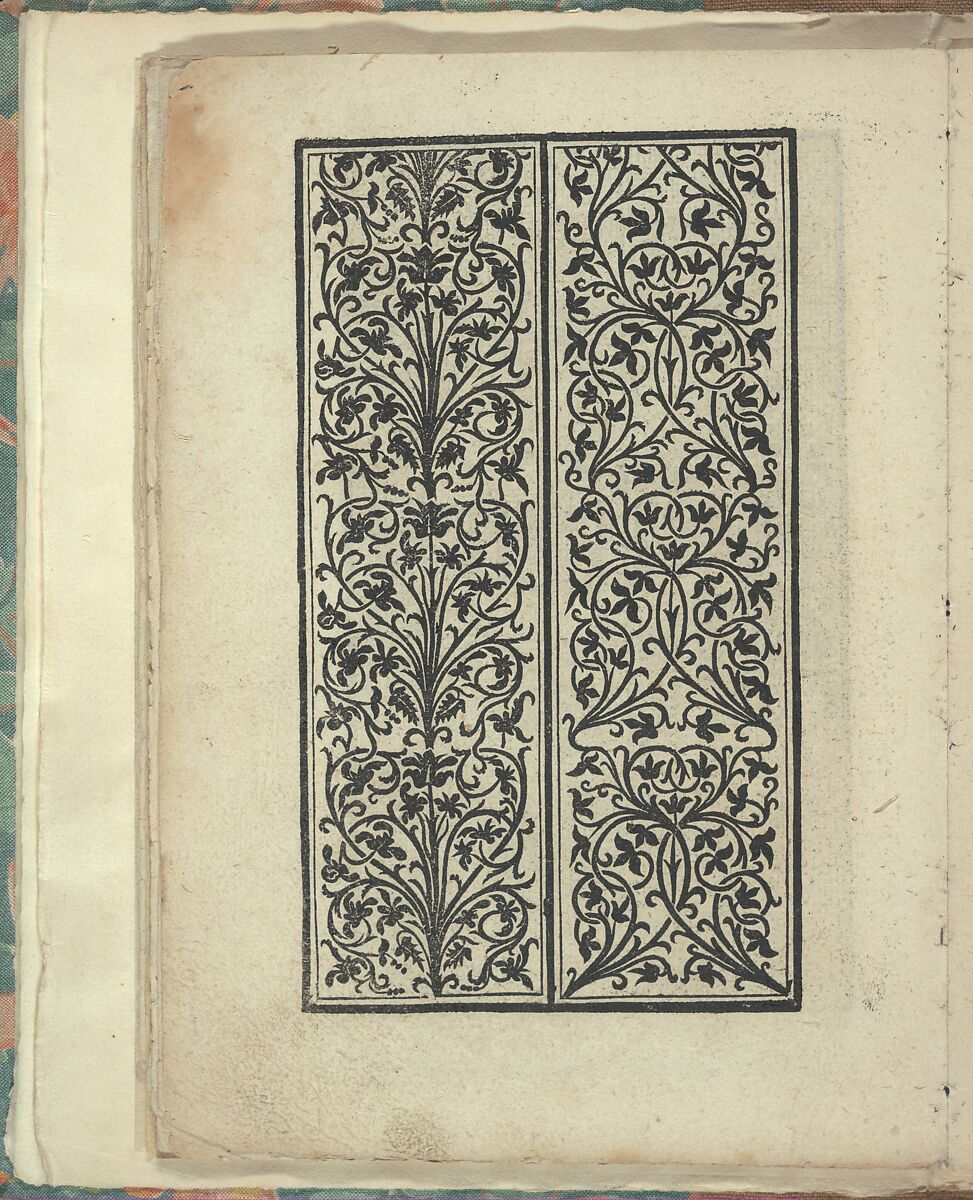 Opera Nova Universali intitulata Corona di racammi, Giovanni Andrea Vavassore (Italian, active Venice 1530–1573)  , Venice, Woodcut