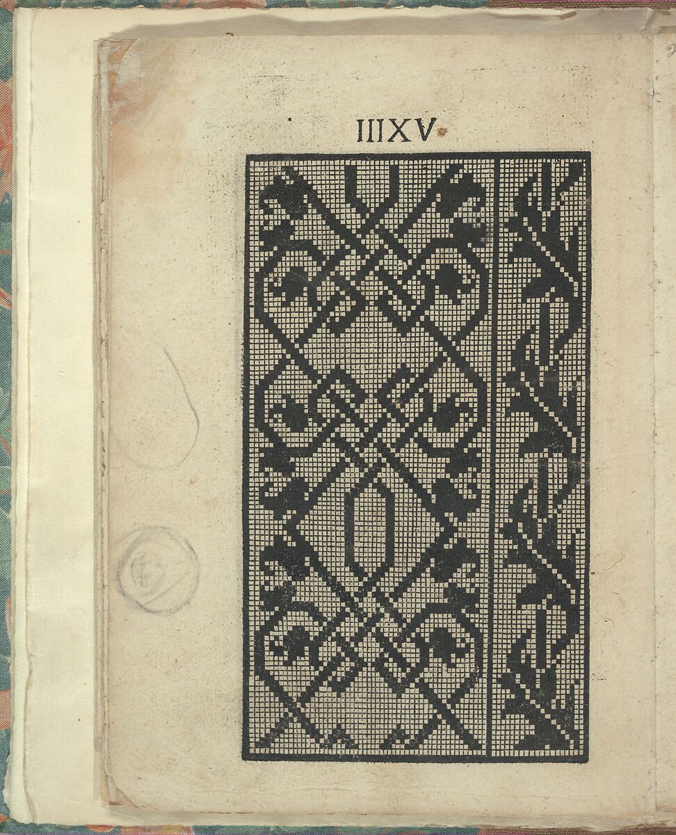 Opera Nova Universali intitulata Corona di racammi, Giovanni Andrea Vavassore (Italian, active Venice 1530–1573)  , Venice, Woodcut