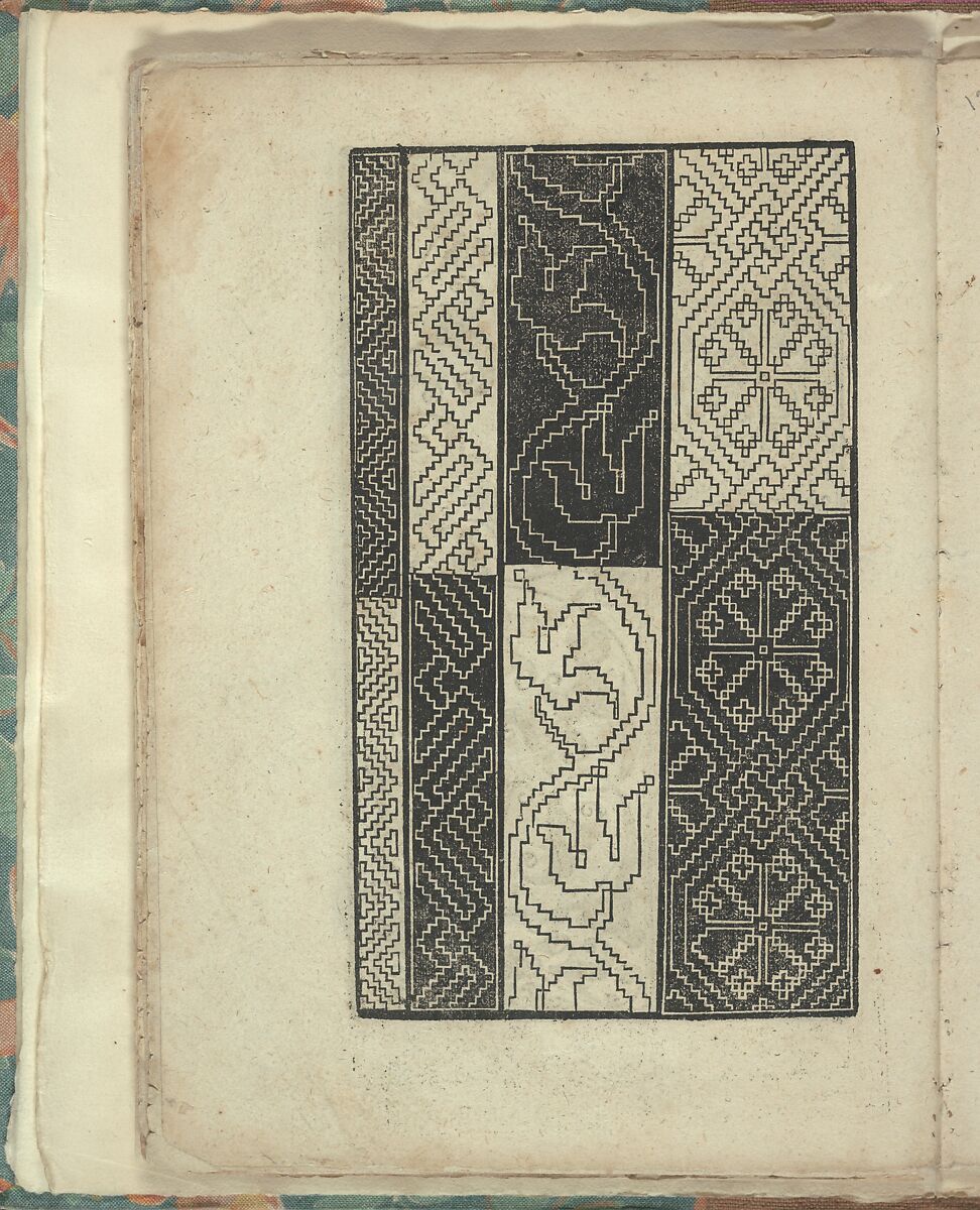 Opera Nova Universali intitulata Corona di racammi, Giovanni Andrea Vavassore (Italian, active Venice 1530–1573)  , Venice, Woodcut