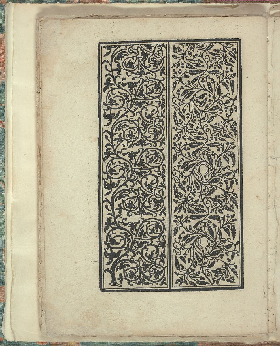 Opera Nova Universali intitulata Corona di racammi, Giovanni Andrea Vavassore (Italian, active Venice 1530–1573)  , Venice, Woodcut