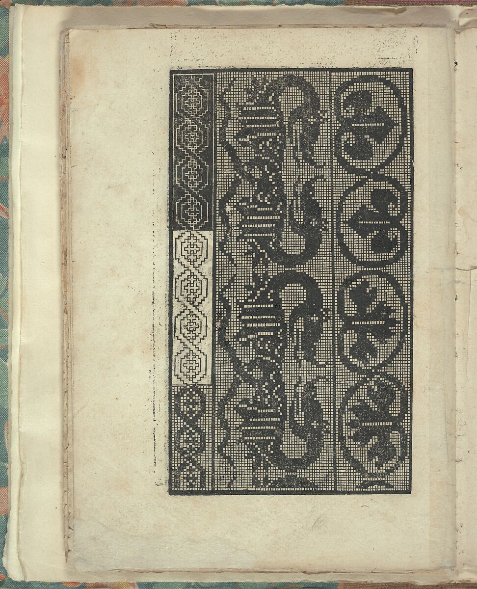 Opera Nova Universali intitulata Corona di racammi, Giovanni Andrea Vavassore (Italian, active Venice 1530–1573)  , Venice, Woodcut